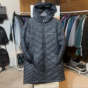 COLUMBIA Women’s Heavenly Long Omni-Hear Jacket Size Large Black